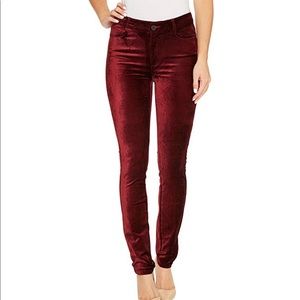 Velvet Skinny Dark Magenta